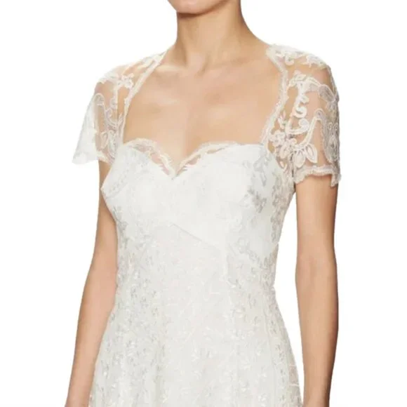 Marchesa Notte Ivory Lace Wedding Gown